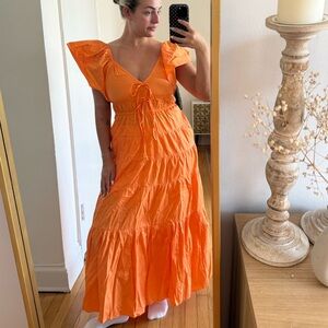 Orange Maxi Dress